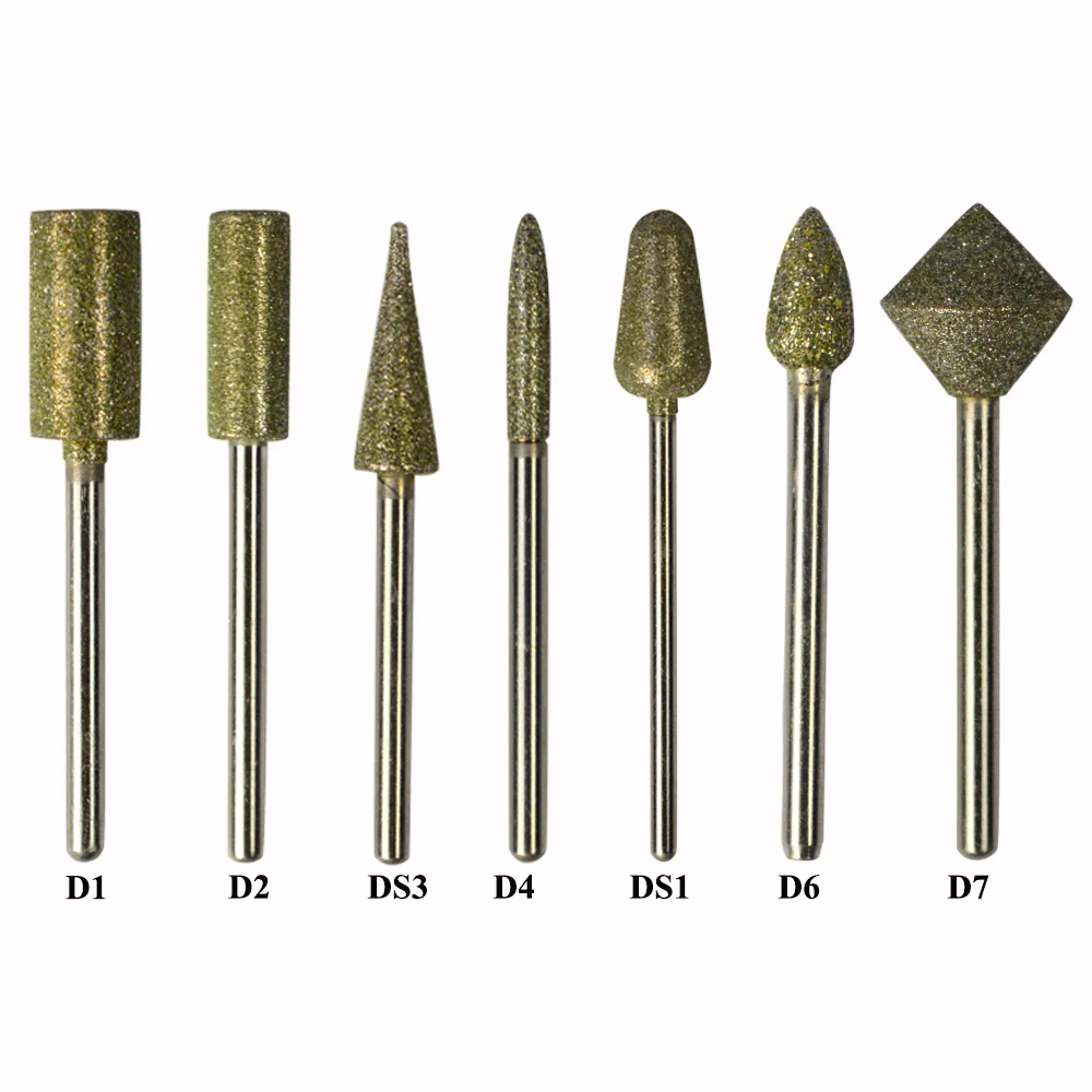 

1pc Diamond 3/32" Nail Drill Bits Burr Nail File Milling Cutter Manicure Electric Nail Drill Machine Nail Accessories BED1-7