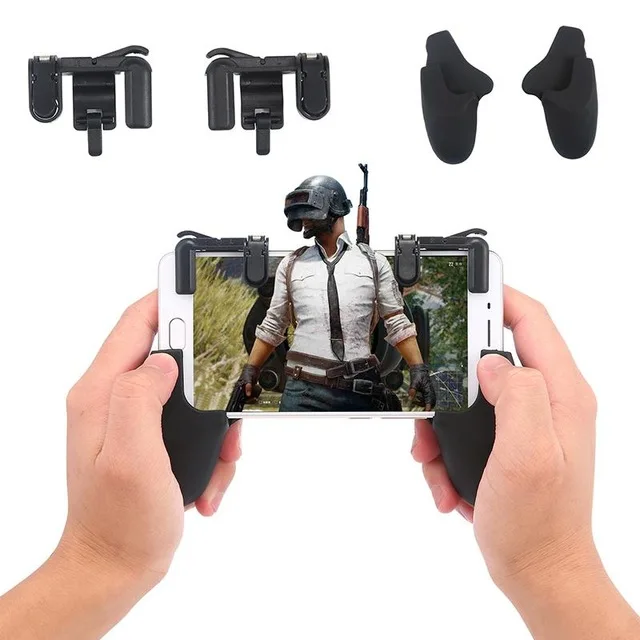 

Phone Game Trigger Mobile Game Fire Button Aim Key L1R1 Shooter Controller PUBG FUT1 Knives out Rules of Survivle