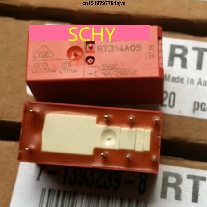 

RT314A03 3VDC 3V RT314A05 5VDC 5V RT314A12 12VDC 12V 16A relay 8PIN 5PCS