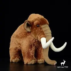 Превосходное качество кукла прекрасный длинный волосатая слон мамонта плюшевые игрушки животных моделирования плюшевые игрушки 33 см