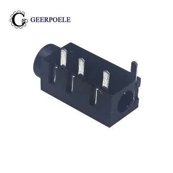

50 pcs/lot PJ-320A 3.5mm 4 Pin DIP 30V 0.5A Headphone Holder Connectors Audio Socket