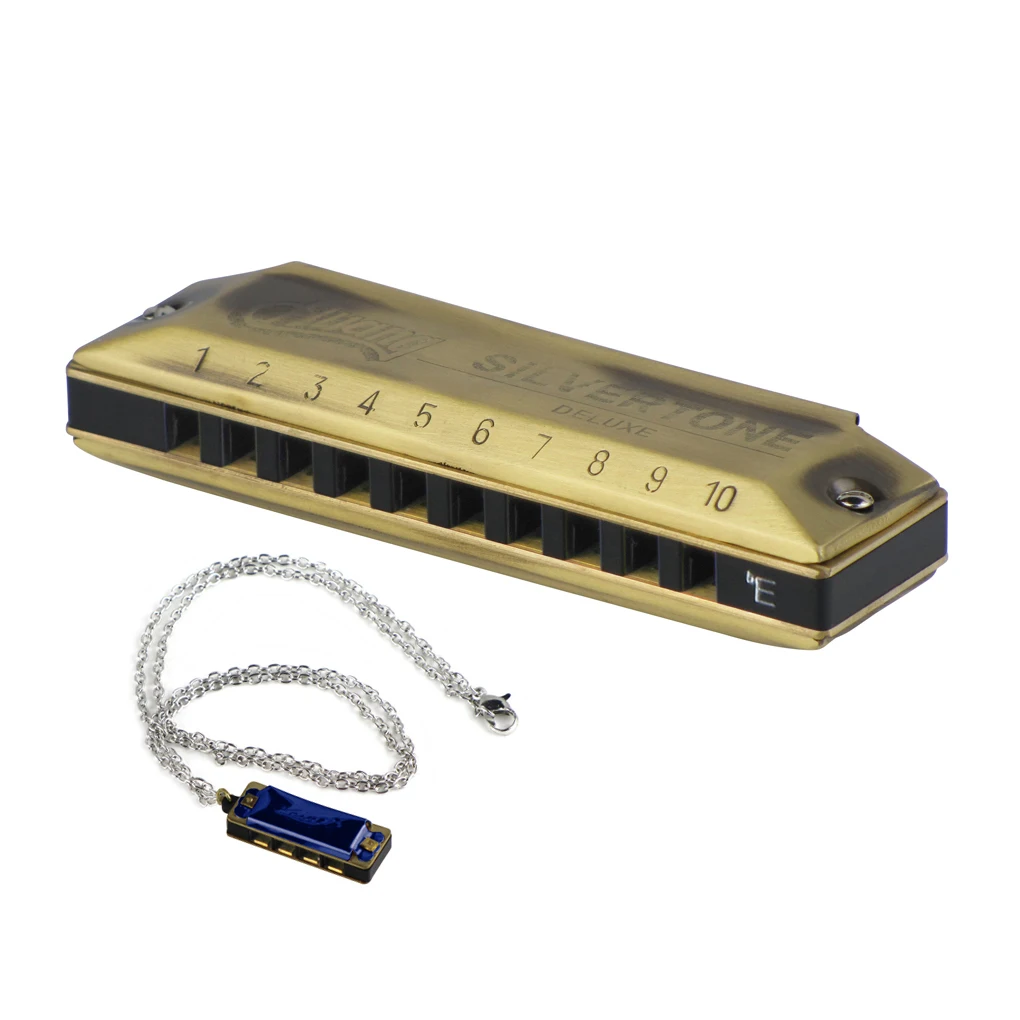 Chiave di eb diatonica blues harmonica 10 foro per il blues rock jazz