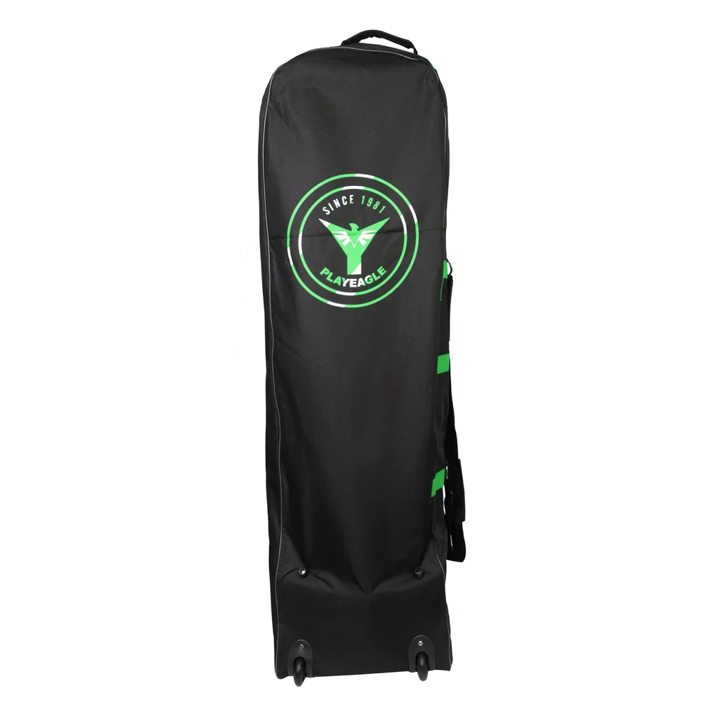 Складная авиационная сумка для гольфа, дорожная сумка на колесиках, большая емкость, чехол для гольф-клуба на колесиках, сумка для переноски с противоугонным кодовым замком - Цвет: Green