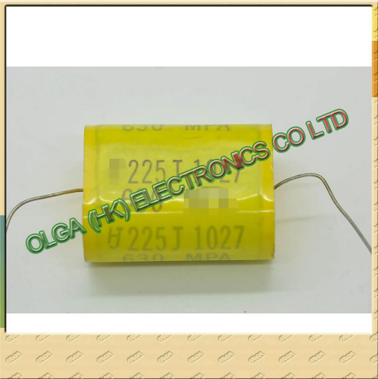 Осевая емкость конденсатора CBB20 из полиэстера c 225 мкФ 630 v в 2 мкФ|capacitor axial|axial