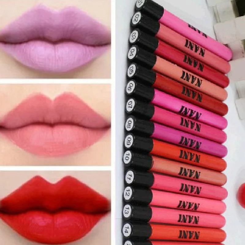 38 Colors Matte Lipstick Cosmetics Brand Lip Gloss Waterproof Beauty Makeup Lip Stick Pencil Lipstick Batom VB024 P12