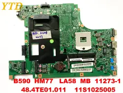 Оригинальный Для lenovo B590 материнская плата для ноутбука B590 HM77 LA58 11273-1 48.4TE01.011 11S1025005 испытанное хорошее Бесплатная доставка разъемы