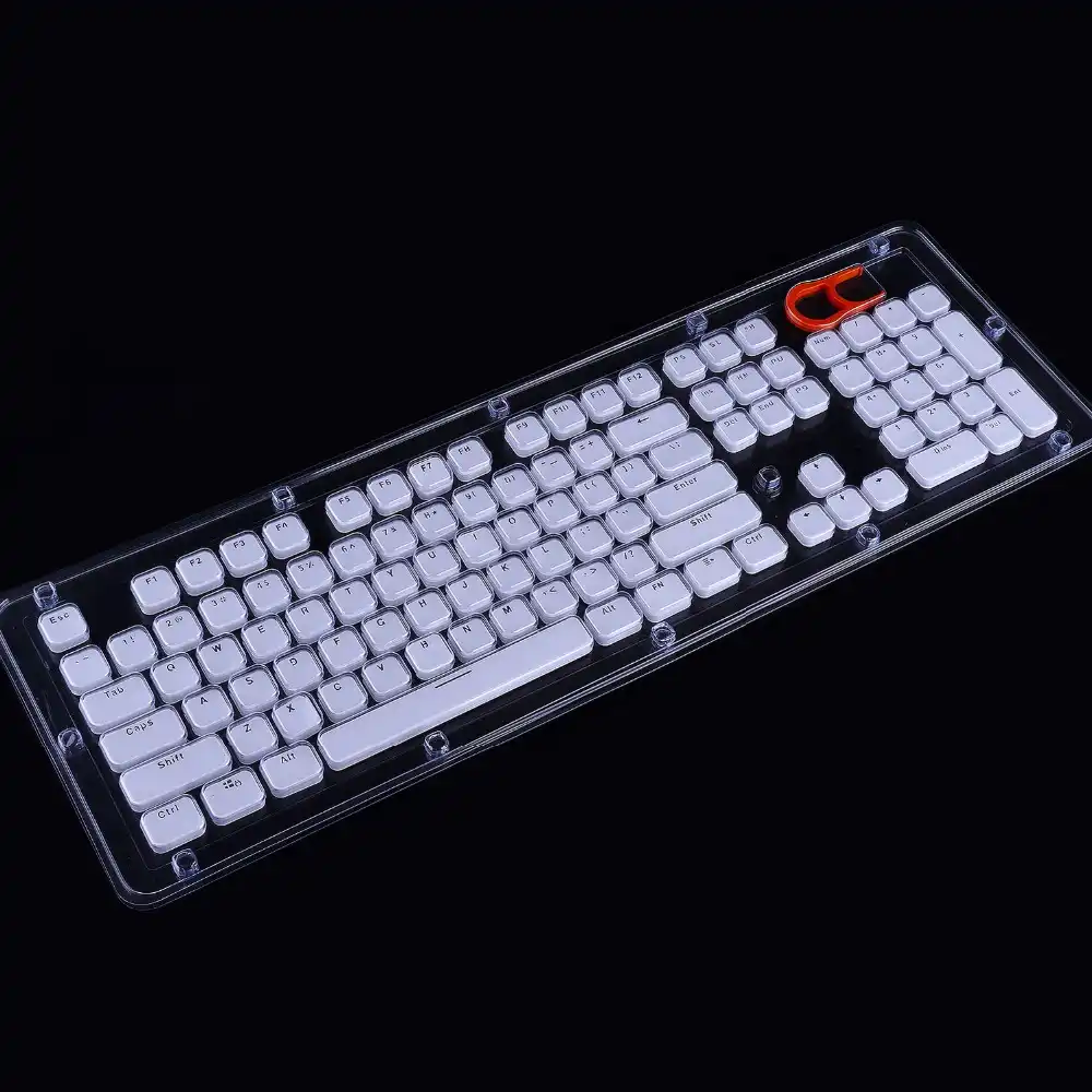 Low Profile Keycap Set for Cherry MX Backlit Mechanical Keyboard Crystal Edge Design with Key