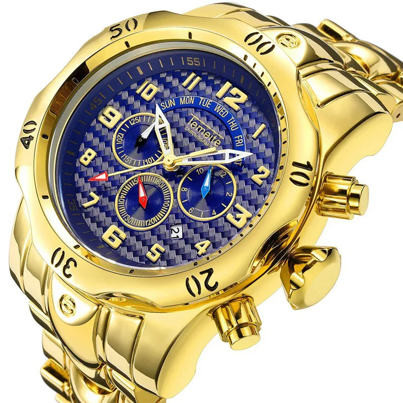 

Sports Large men wrist watch gold luxury watches men quartz creative personalized army military watch waterproof watches reloj