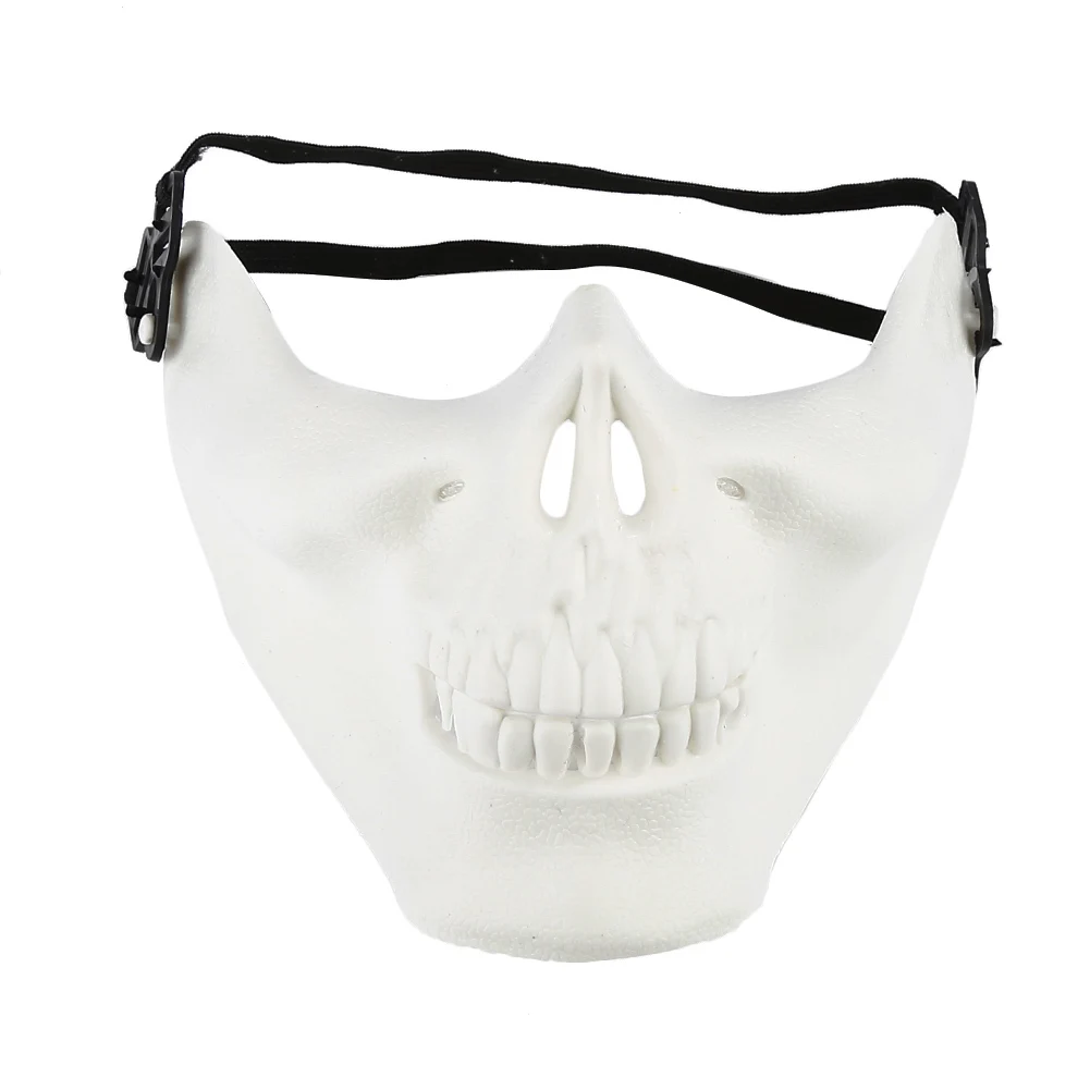 Новое поступление унисекс ретро 3D Череп Скелет половина лица Защитная маска для Хэллоуина вечерние CS - Цвет: show as photo