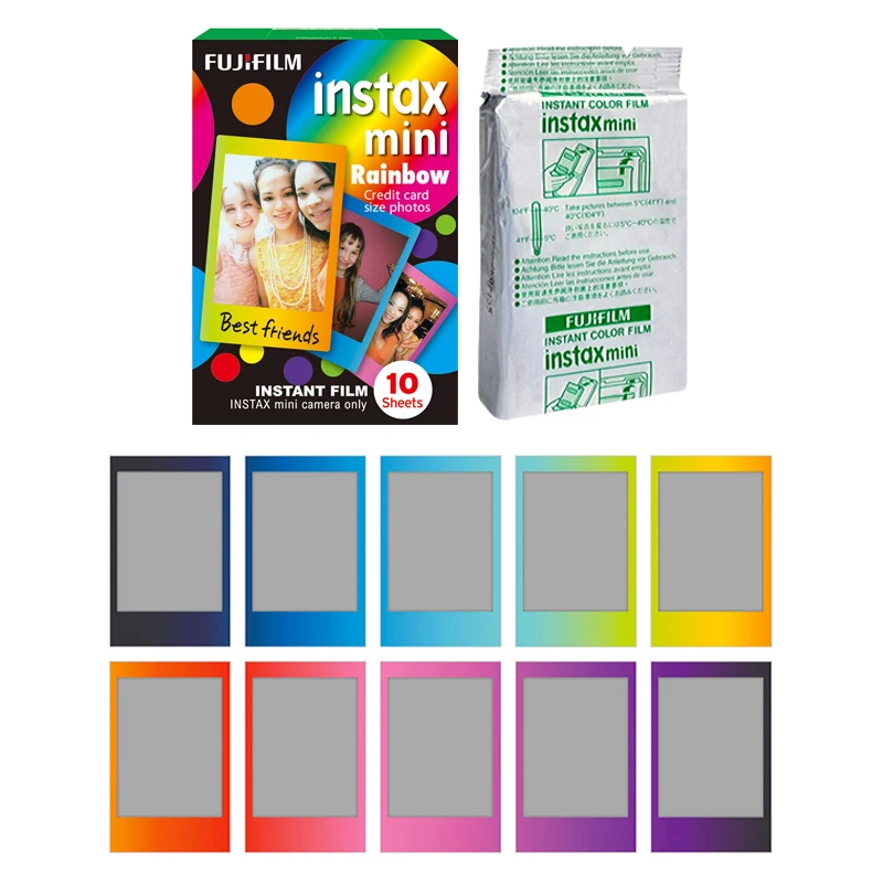 Fujifilm Instax Mini Rainbow Instant 60 пленка для Fuji Mini 7 s 8 8+ 9 25 50 s 70 90 300 SP-1 2 принтера