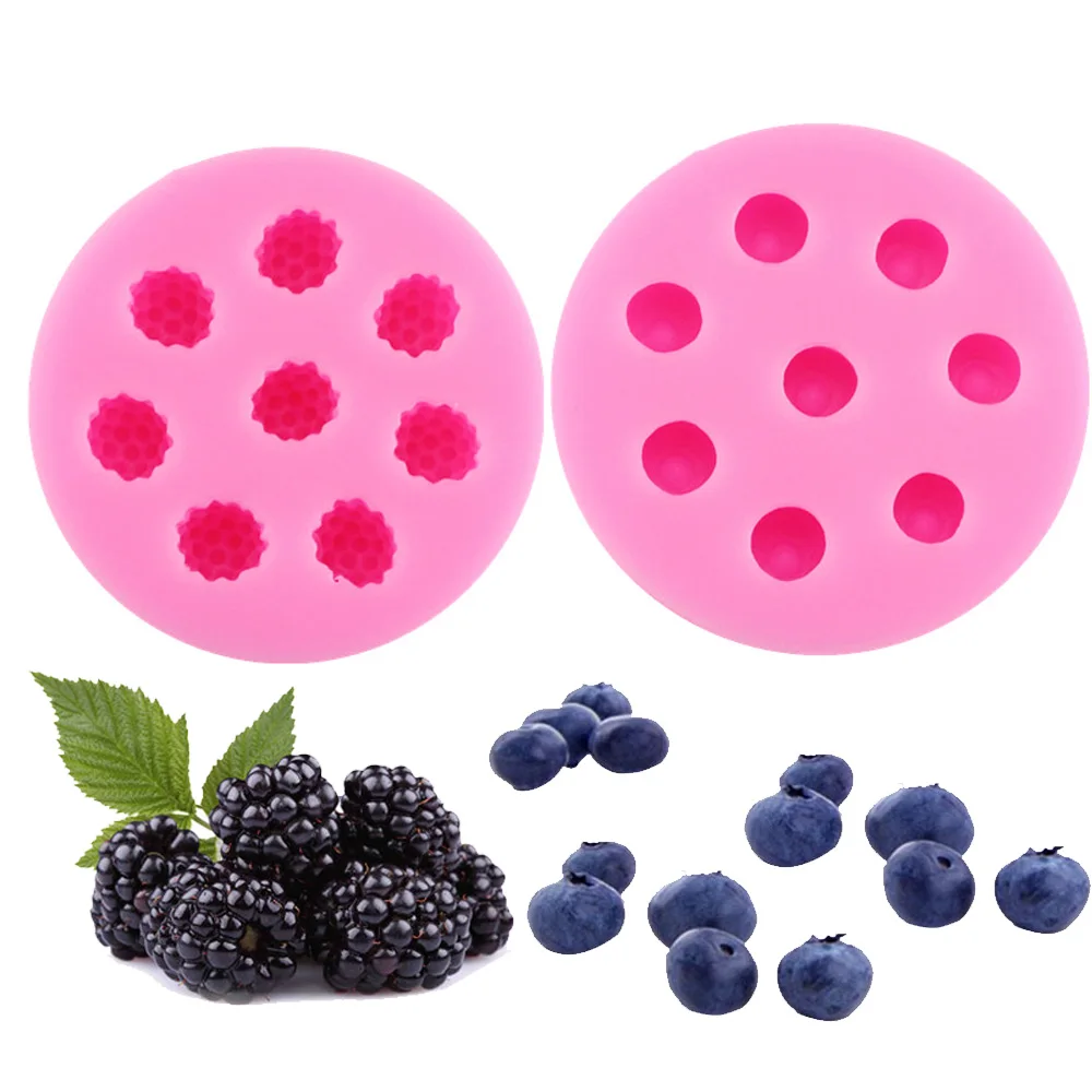 

Blueberry Mulberry cooking tools decoration Silicone mold baking Fondant Sugar Craft Molds DIY Cake T1016