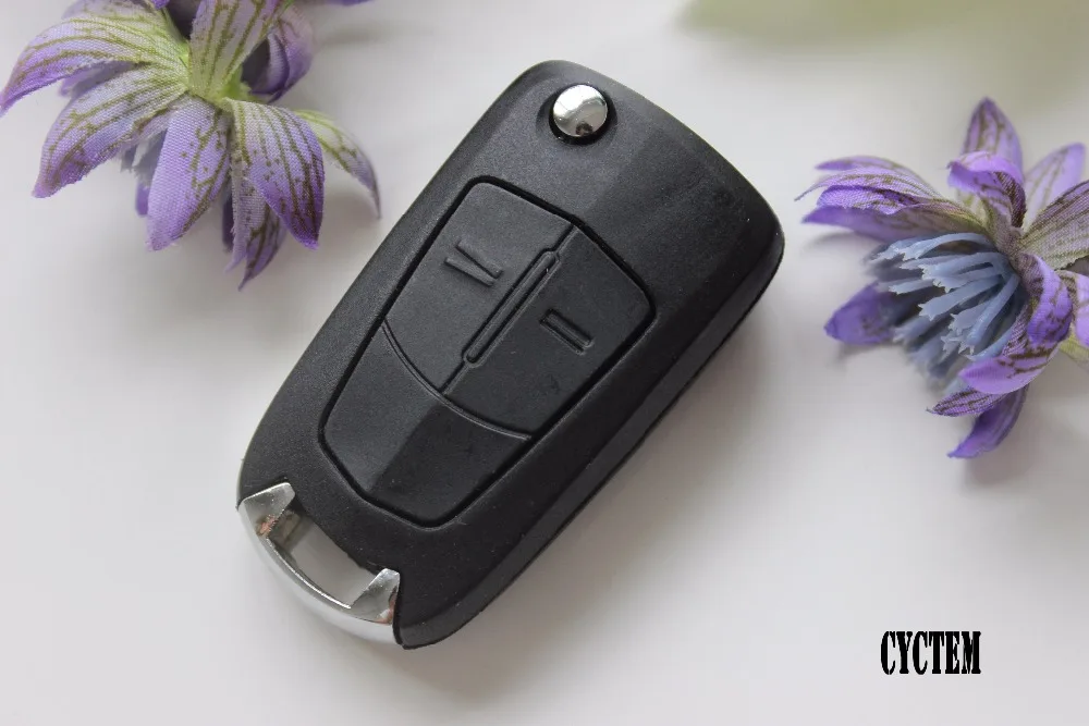 

CYCTEM Clearance!! Uncut 2 Buttons Car Remote Replacement Shell Flip Key Fob Case Cover Fit For Opel Astra Vectra HU43 Blade
