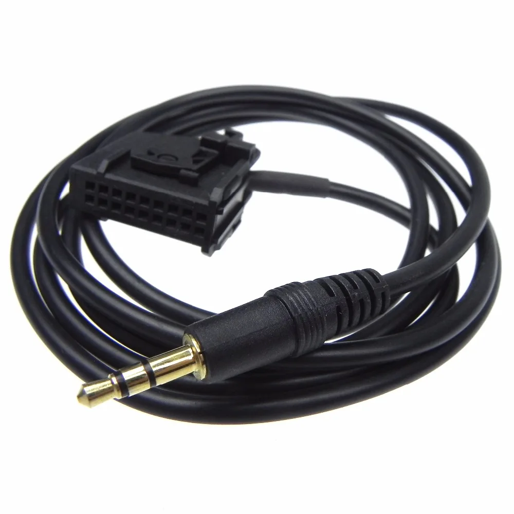 High Quality 3.5mm AUX Audio Input Cable For VW Passat Touareg Golf V AUDI MFD2 RNS2 1