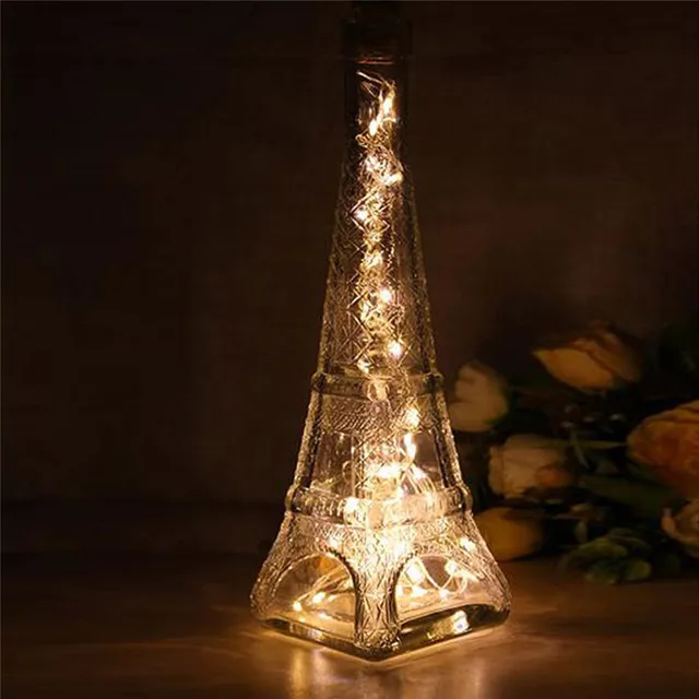 Solar Wine Bottle Cork Shaped String Light 10 LED Night Fairy Light Lamp Professional Factory price Drop Shipping