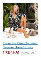 Pareo For Beach Swimsuit Women Dress Sarongs Cover Up Wear Sexy Bathing Suits Embroidery Embroidered Long Sleeve Skirt Animal