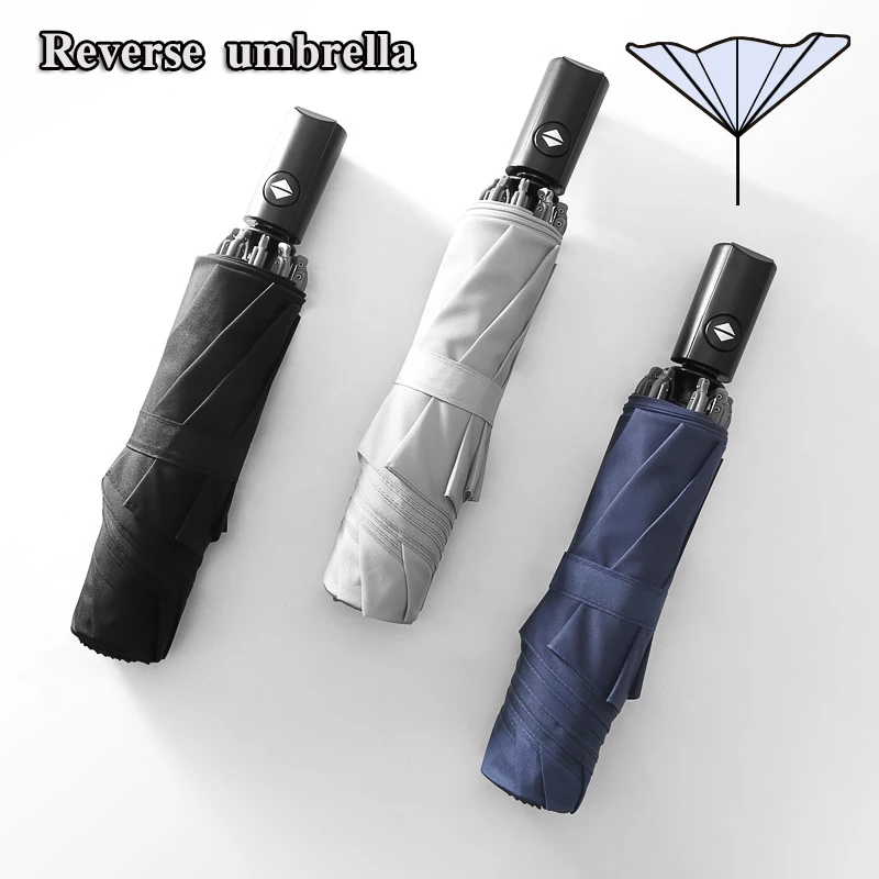 

New pattern Fashion Reverse Automatic umbrella Ma'am Folding Wind proof Inverted Umbrella ultraviolet-proof Men Sunshade