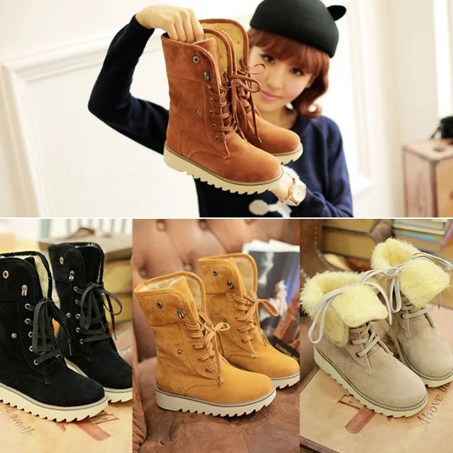 Aliexpress.com : Buy Winter Casual Shoes Women's Suede Thicken Warm ...