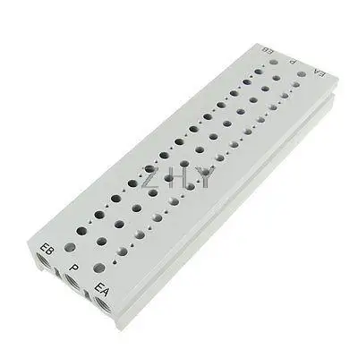 

Rectangle Aluminum Block Manifold Solenoid Valve Base 13 Stations