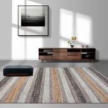 Американский стиль ручной работы коровья кожа ковер пэтчворк, натуральная коровья кожа полосатый ковер для гостиной, украшение ковер для гостиницы