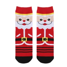 1 пара,, женские, женские, зимние, теплые, рождественские, мягкие, хлопковые, милые носки с Санта Клаусом и оленем рождественские хлопковые носки