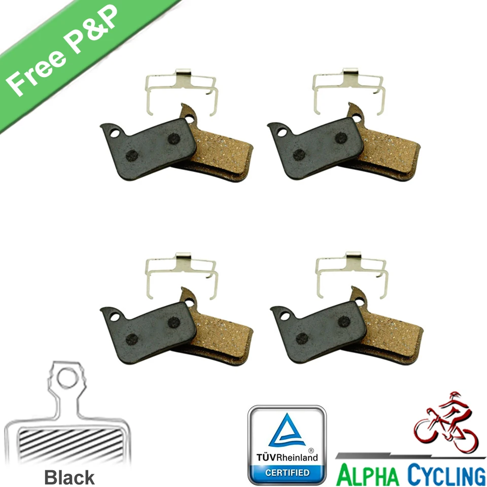 

Bicycle brake pads for SRAM Red 22 B1, Force 22, CX1, Rival 22, S700 B1 Road Hydraulic Disc Brake, 4 Pairs, Black RESIN