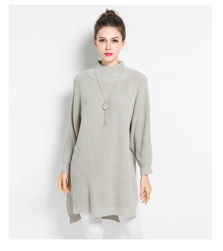 ryeon plus size sweater dress big size winter autumn long sweater (7)
