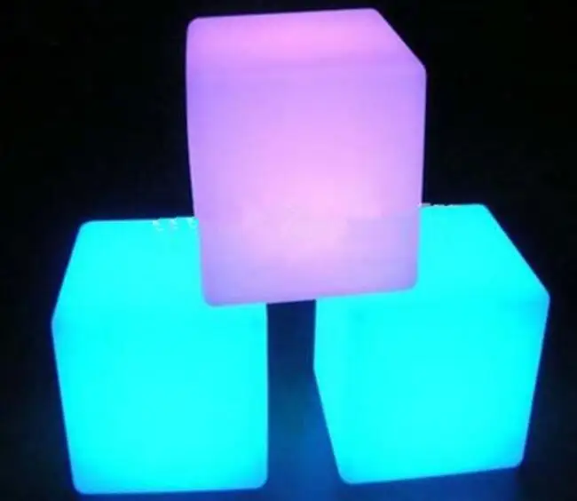 

Square Stand 10-60CM Luminous Cubic Stand Led Rolling Molding stool Luminous Furniture Remote Control Luminous Stand