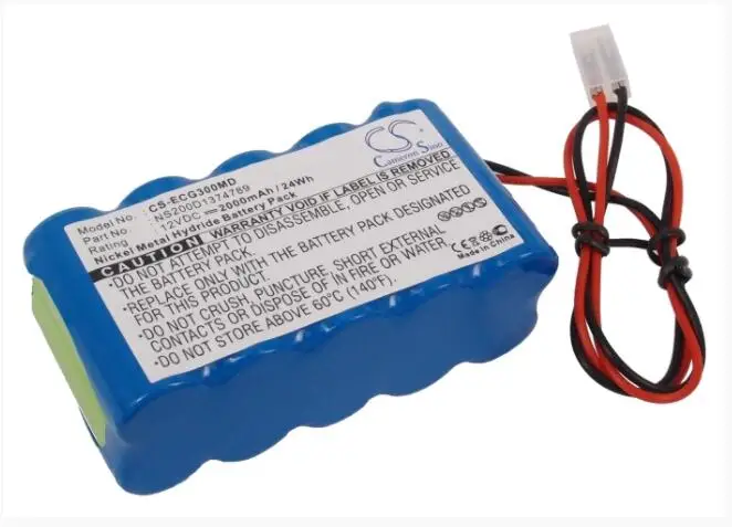 Cameron sino 2000 mAh батарея для BIOCARE ECG-100 ECG-101 ECG-101G ECG-300 ECG-300G NS200D1374789 для CARDIPIA 800C