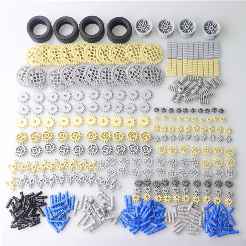

600pcs/set MOC Technic Parts ABS Plastic Building Blocks Technic Parts Bulk Compatible Bricks Set Euducational Children Toys