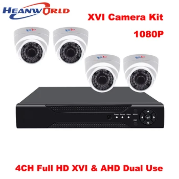 

XVR DVR 4CH Kit 1080P CCTV Camera System 2 mp DVR Kit HD 4 Channel Home Security System Dome AHD Surveillance Camera Kit 4pcs