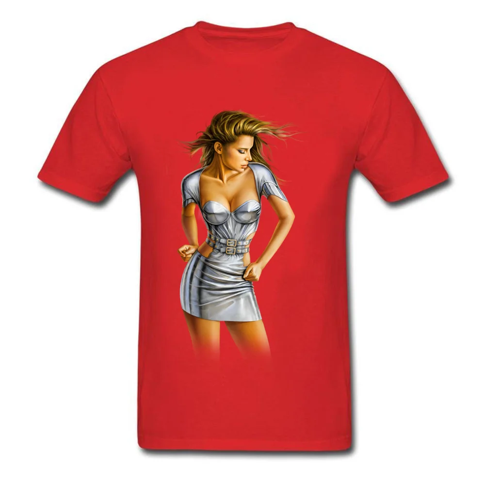 Sensual Lady 315 Personalized Father Day 100% Cotton Round Collar Men Tops & Tees Tops Shirts 2018 Fashion Short Sleeve T-Shirt Sensual Lady 315 red