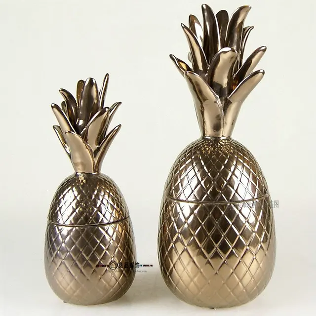 pineapple complex bronze decorative ceramic pots model house pineapple complex bronze decorative ceramic pots model house