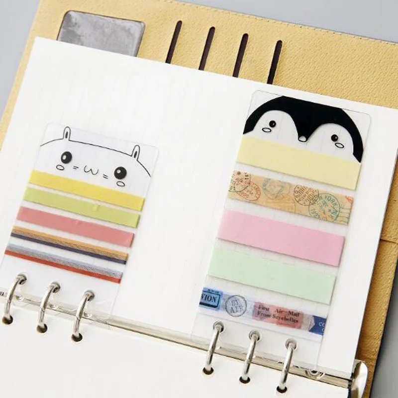 

A5/A6 PVC Washi Tape Sheet Planner Subpackage Plate for Spiral Notebook Organizer w48 inner page binder