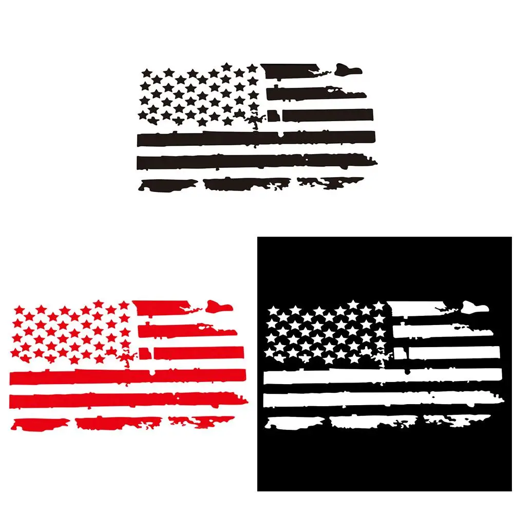 Универсальная наклейка для автомобиля, водонепроницаемая креативная модель флага США, Виниловая наклейка на капот, модный Декор, наклейка для автомобиля, s