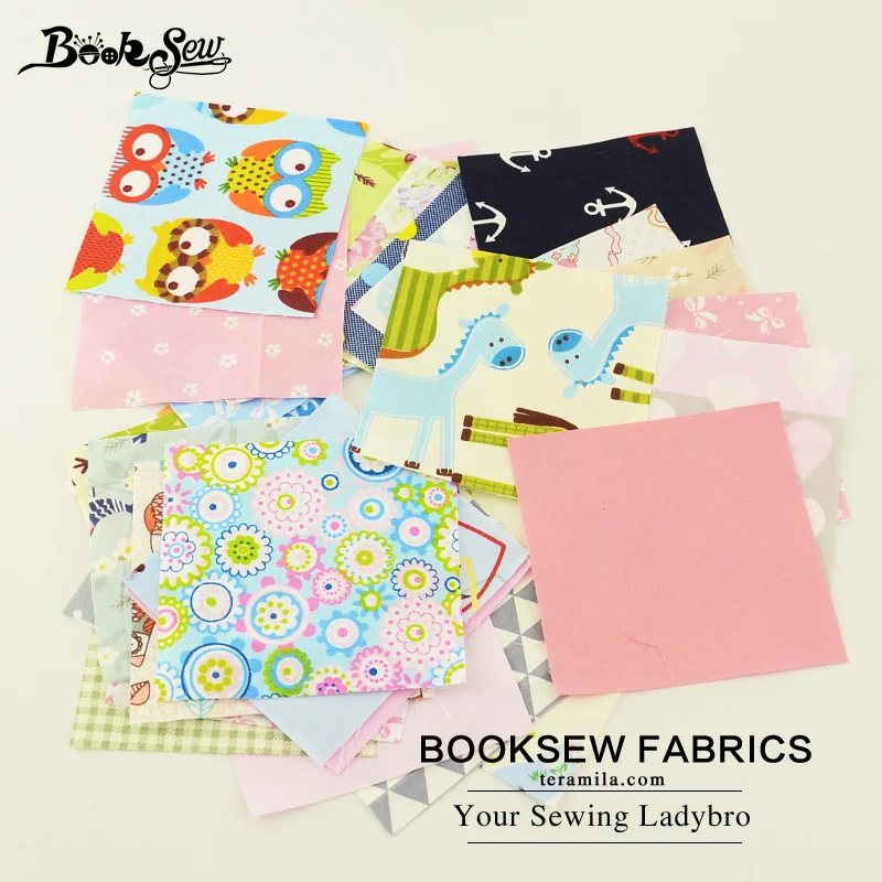 Booksew Новинка 30 шт. 10 см x хлопчатобумажная саржевая ткань очаровательные пакеты