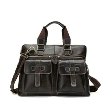 Брендовая кожаная мужская сумка-мессенджер, мужская деловая сумка через плечо для ноутбука, мужская повседневная кожаная сумка на молнии для Ipad, мужские сумки