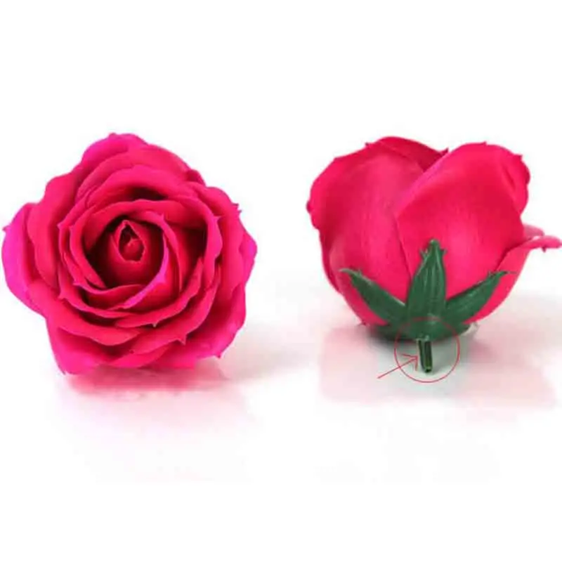 6 см мыло цветок розы голова искусственный цветок голова для DIY День Святого Валентина День Благодарения День рождения подарок свадебное украшение