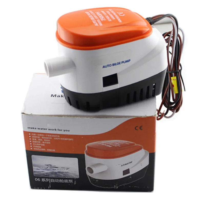 

750 GPH Automatic Bilge Pump 12V Marine Boat Submersible Pump Water Drain Pump