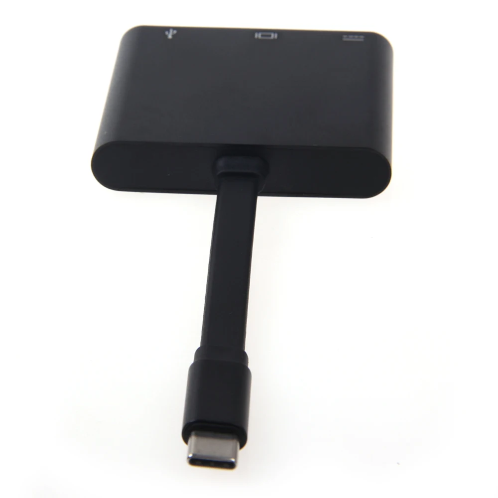 Горячая 3-в-1 Thunderbolt Тип usb C концентратор к HDMI адаптер 4k USB-C Узловая док-станция с Тип-C Питание для MacBook Pro