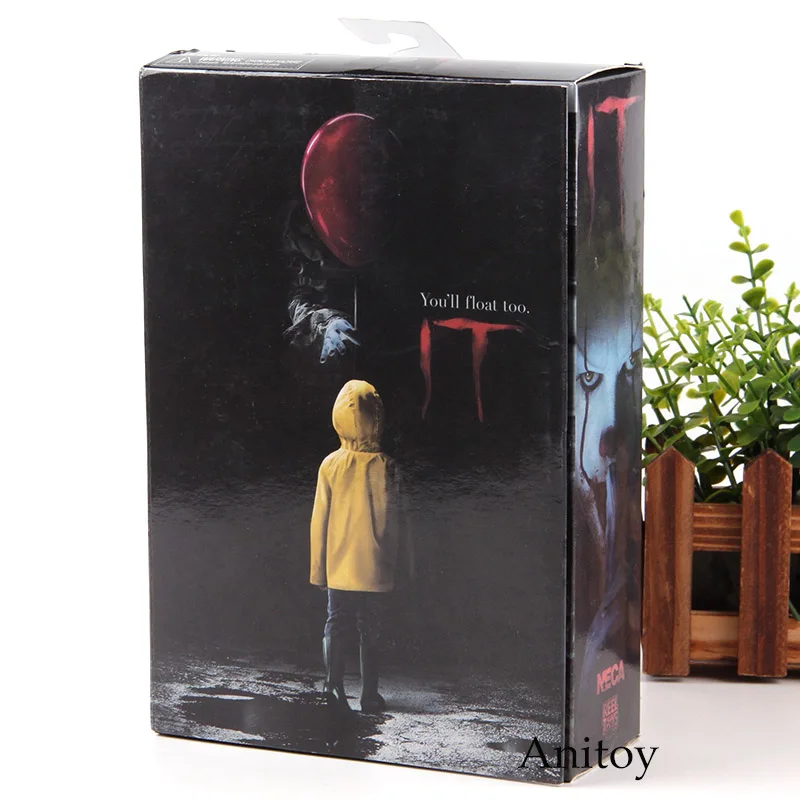 Стивен Кинг это Pennywise фигурка ужас ПВХ игрушки NECA Фигурки Коллекция Модель игрушки - Цвет: with box