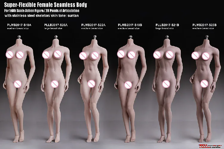 

TBLeague PHICEN 1/6 PLMB2017 S18A 19B 20A 21B 22A 23B 1/6 Super-flexible Female Suntan Seamless Body for 12" Action Figure DIY