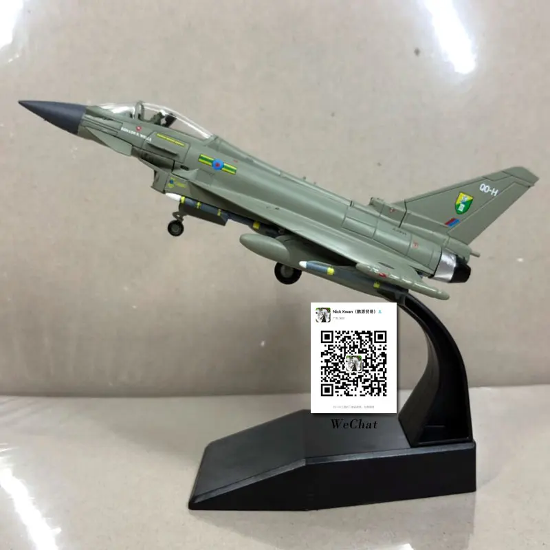 AMER 1/100 масштаб Eurofighter Typhoon EF-2000 мультирольный истребитель литой под давлением металлический военный самолет модель игрушки для коллекции, подарок