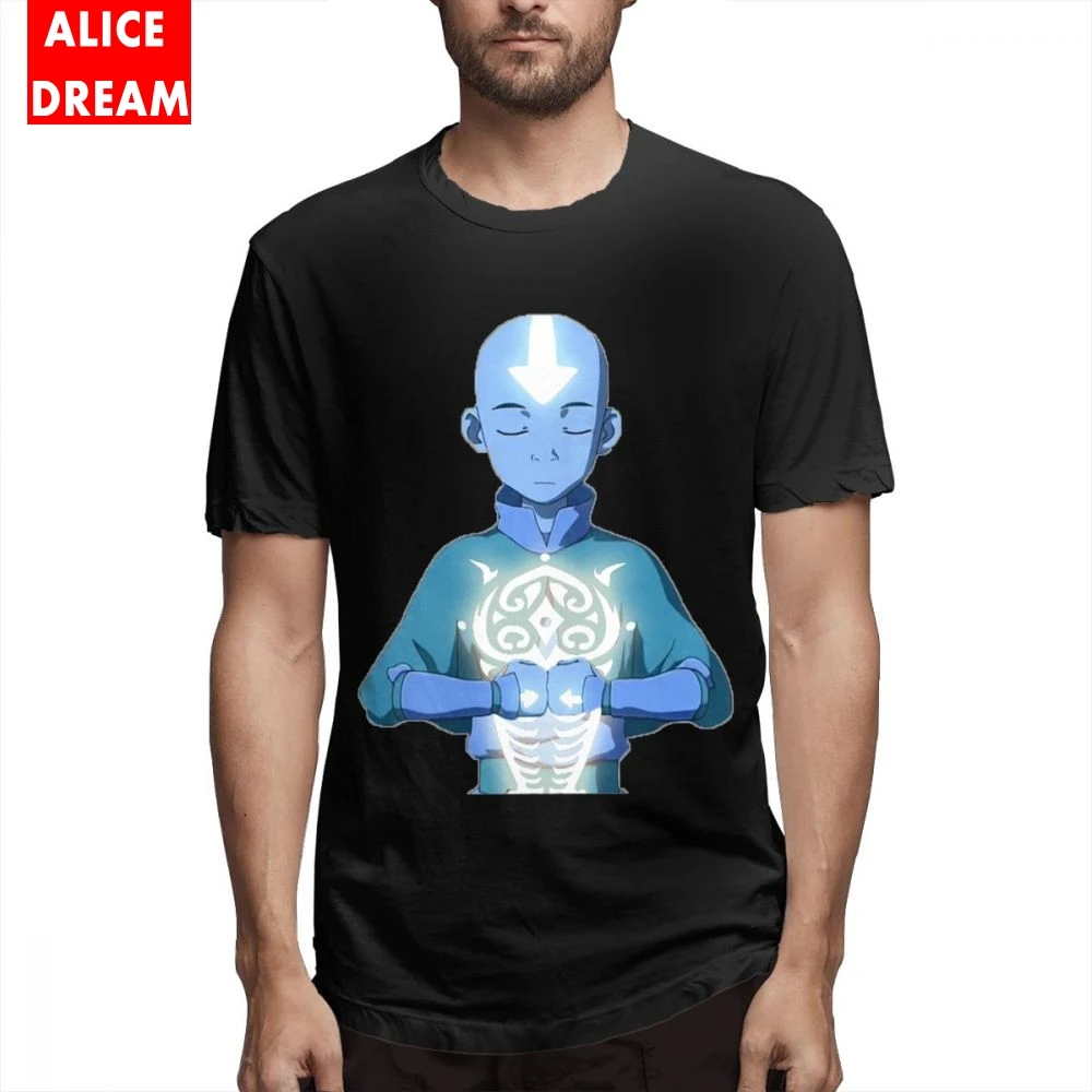 Aang Аватар Последний Airbender Футболка мужская новая футболка на заказ 100% хлопок