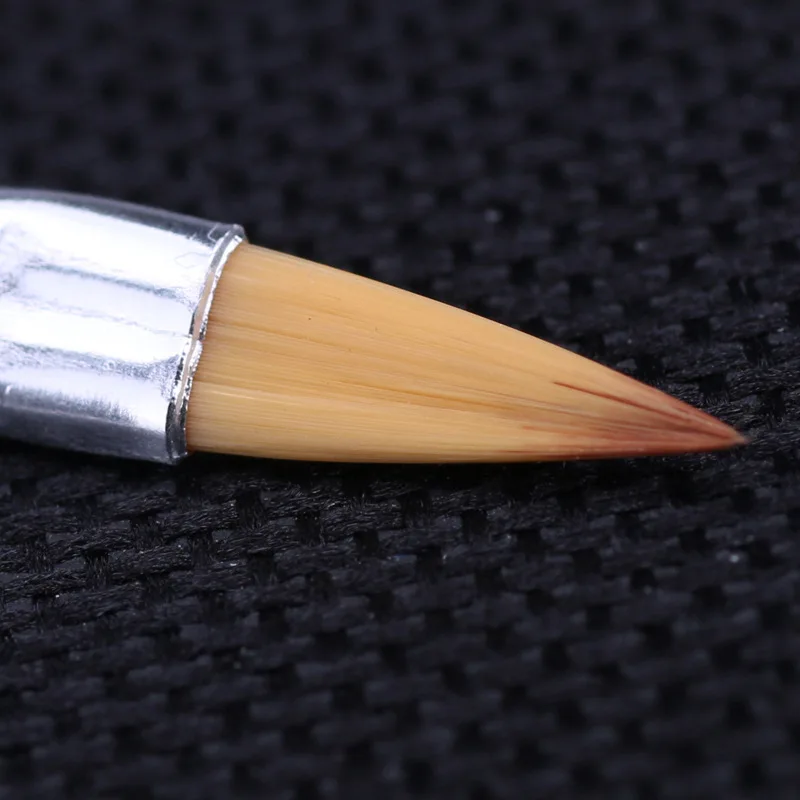 15 шт Пластик Мягкий Нейлоновый Ворс картина кисти Акварельные короткие миниатюрный ручки тянуть ручка-закладка ногтей комплект для