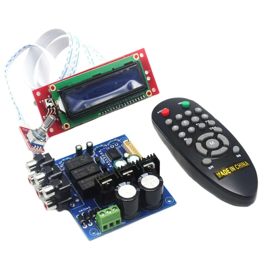 

PGA2311 LCD Volume Remote Control Preamp for 3 Channel Input Preamplifier Board YJ0037