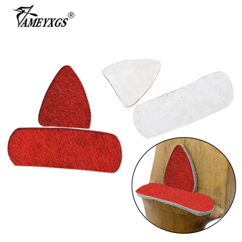 

5set Archery Recurve Bow Arrow Rest Hunting Bow Traditional Bow Shooting Fur Material Sticker Arrow Rest For Shooting Accessries