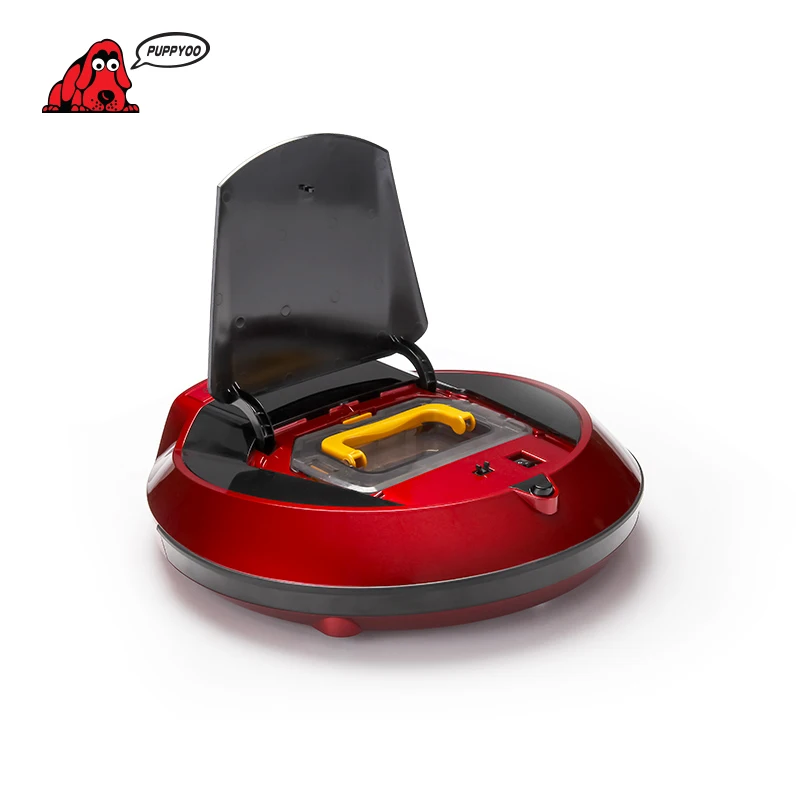 PUPPYOO Multifunctional Robotic Vacuum Cleaner Self-Charge Sweep Home Collector Suction LED Touch Screen Side Brushes V-M900R