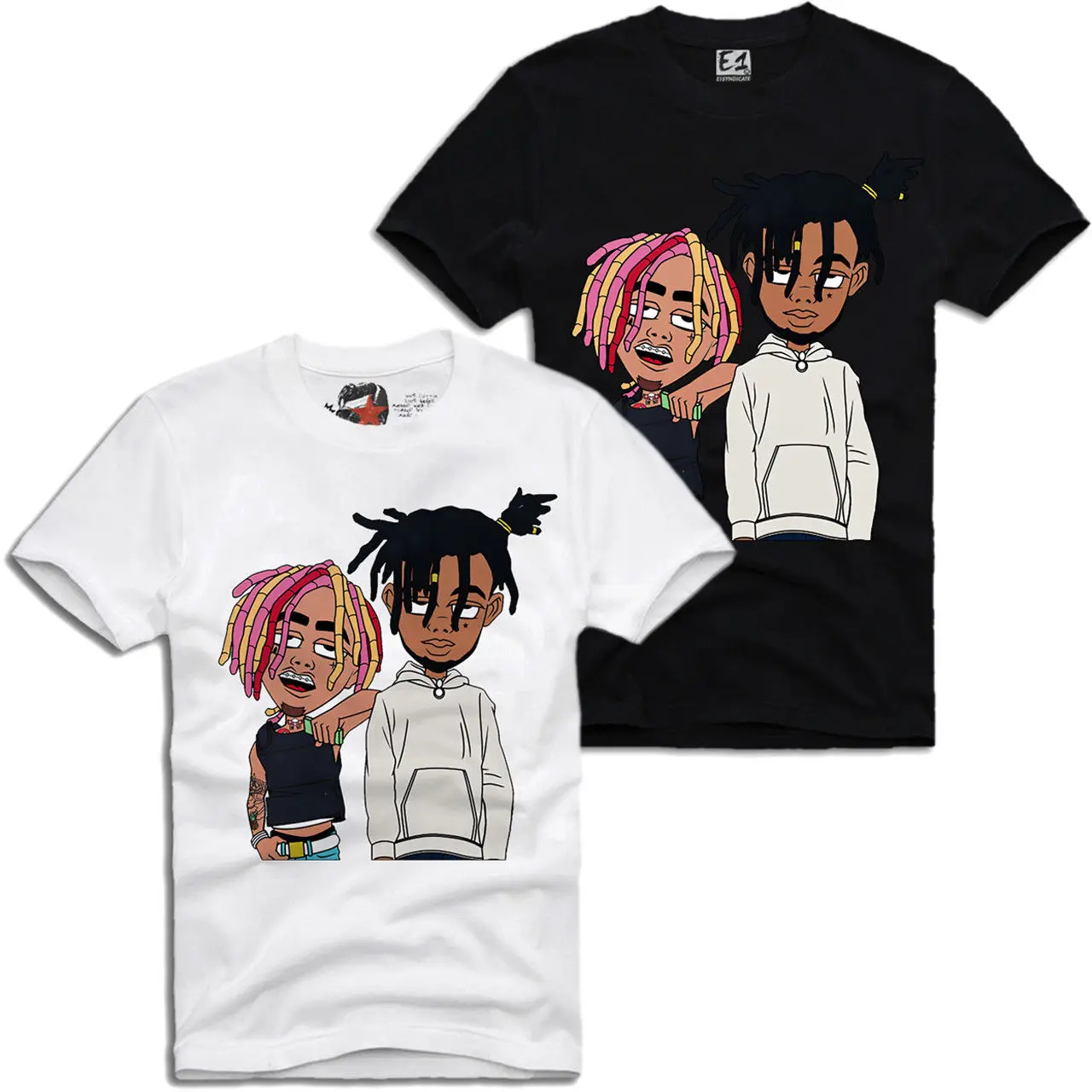 Футболка Lil Pump SMOKEPURPP летняя повседневная футболка унисекс с открытым носком в