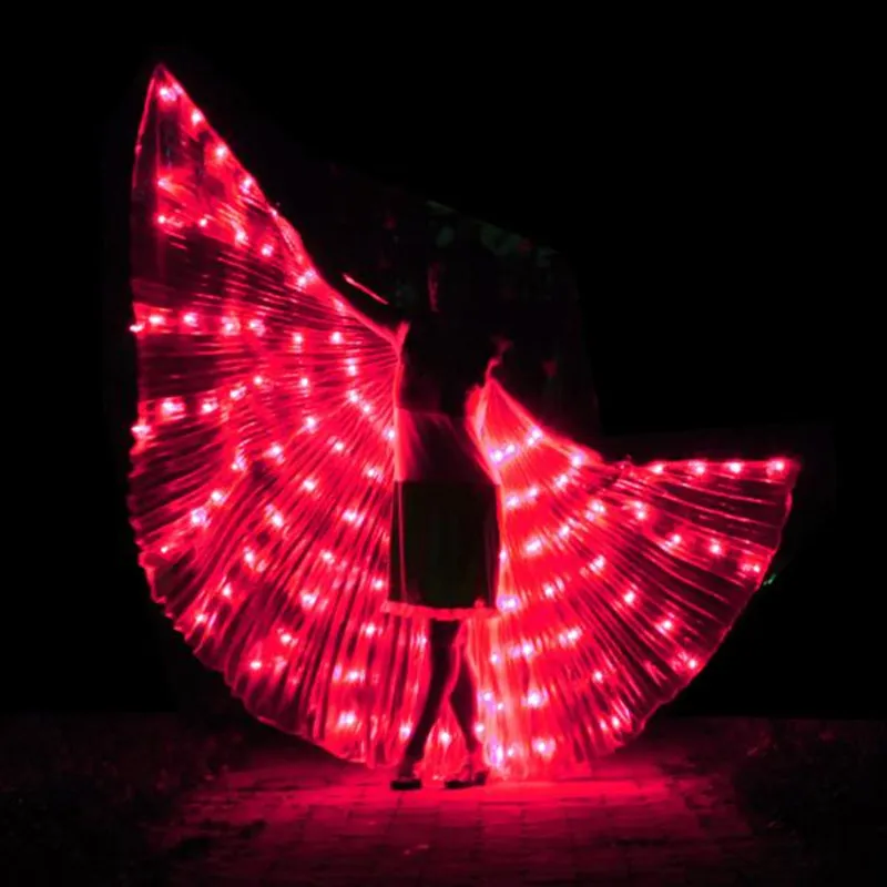 Large LED wings belly dancing light up wings lsis wings dj wing girls