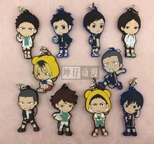 Haikyuu! STA Version Anime Karasuno High School Rubber Resin Keychain Pendant